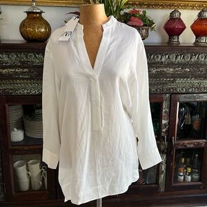 Zara High Low Blouse